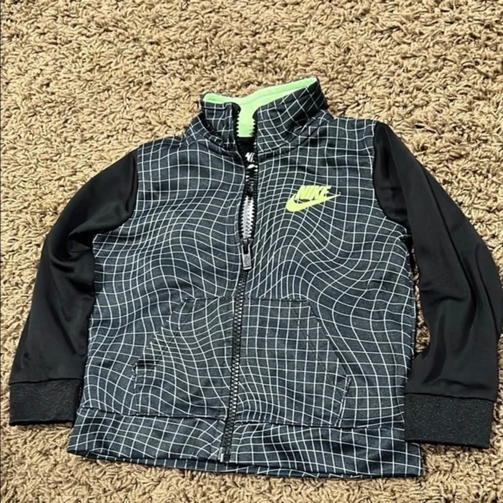 Nike Black and Green Jacket